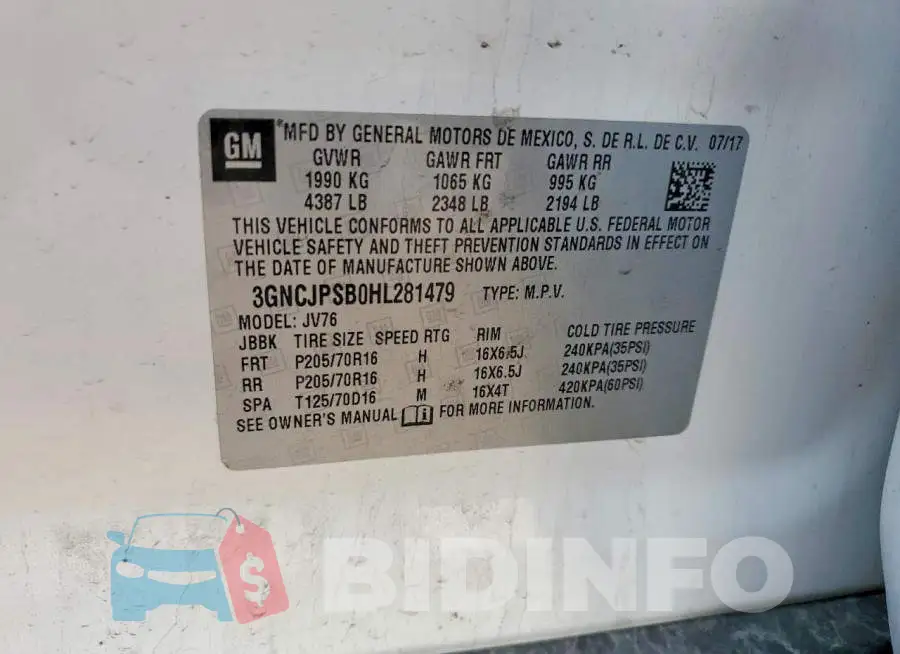 3GNCJPSB0HL281479 Photo# 13