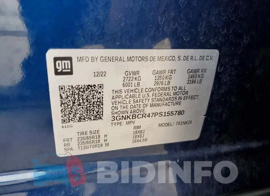 3GNKBCR47PS155780 Photo# 13