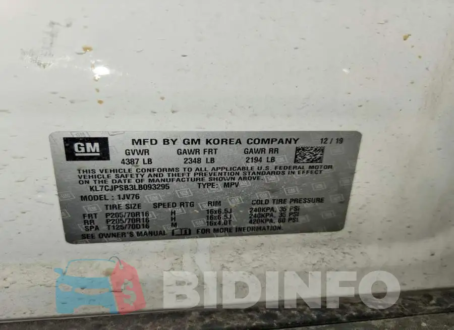 KL7CJPSB3LB093295 Photo# 13