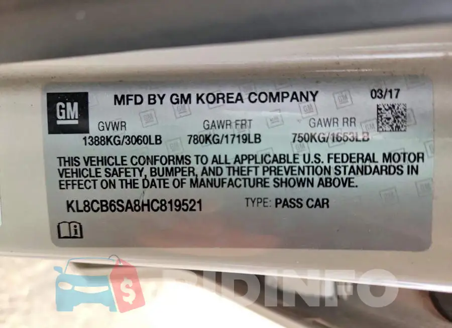 KL8CB6SA8HC819521 Photo# 12