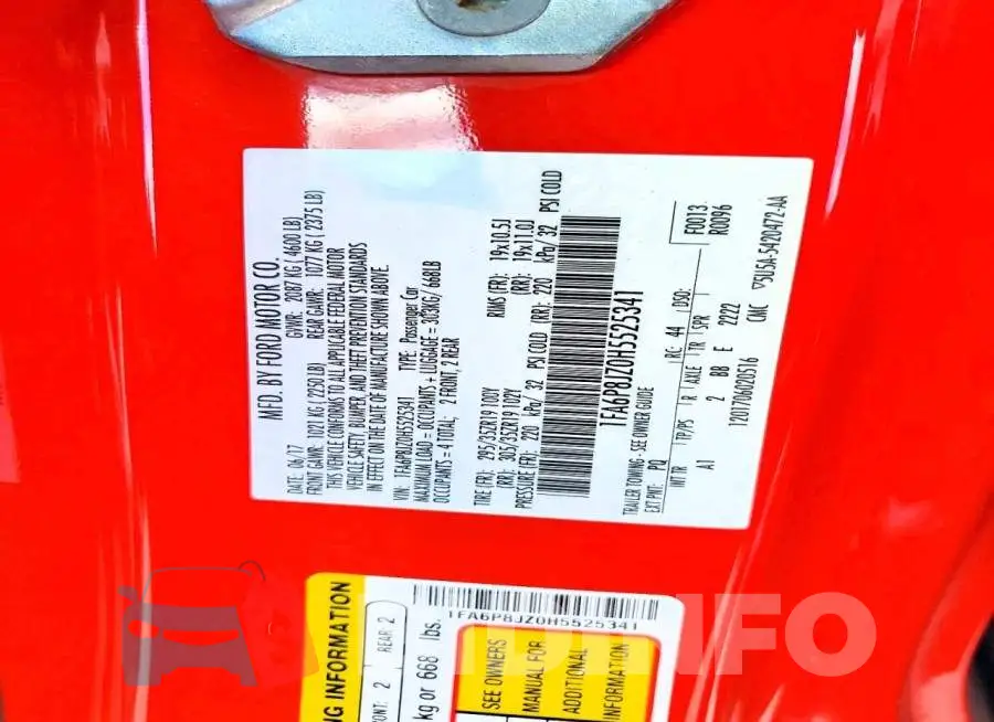 1FA6P8JZ0H5525341 Photo# 12