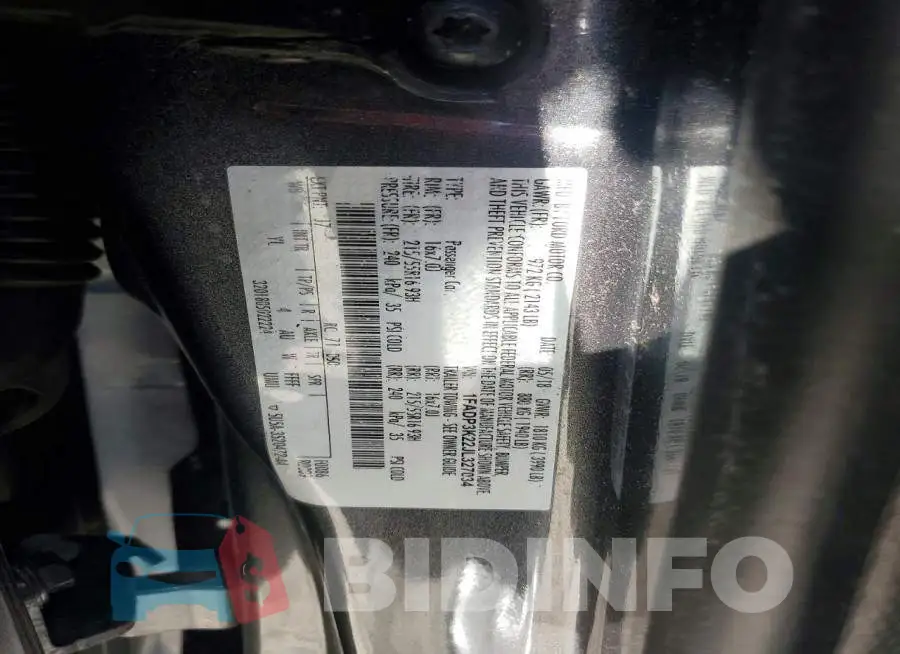 1FADP3K22JL327034 Photo# 13