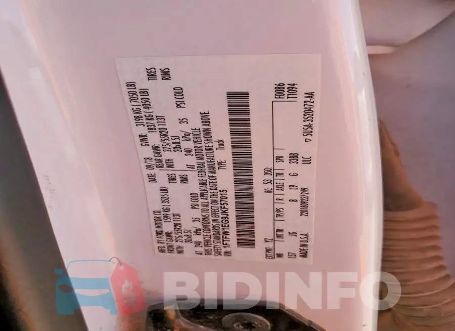 1FTFW1EG9JKF57015 Photo# 13