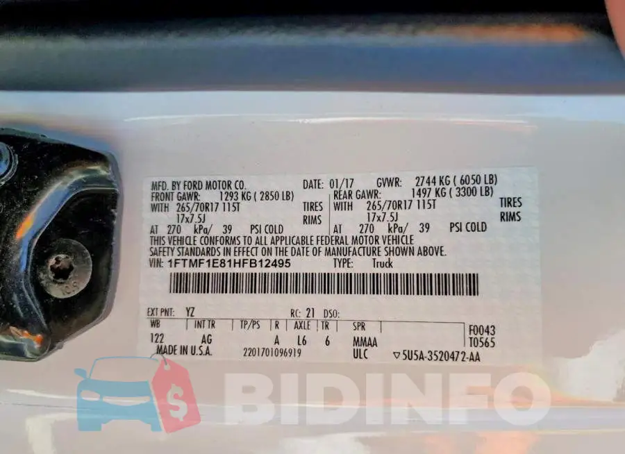 1FTMF1E81HFB12495 Photo# 12
