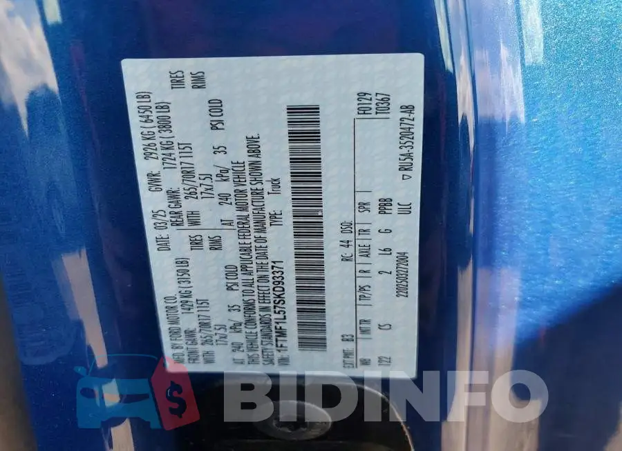 1FTMF1L57SKD93371 Photo# 12