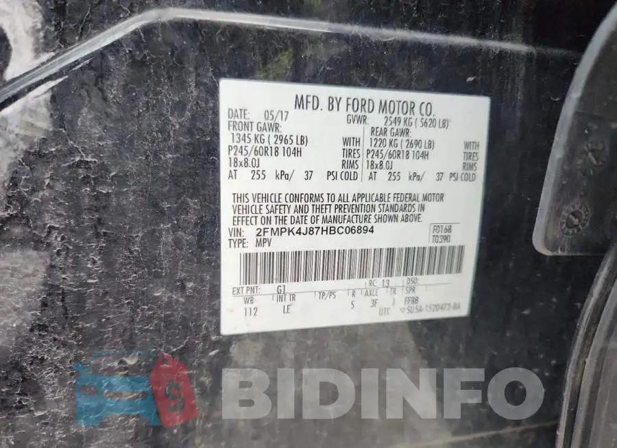 2FMPK4J87HBC06894 Photo# 13
