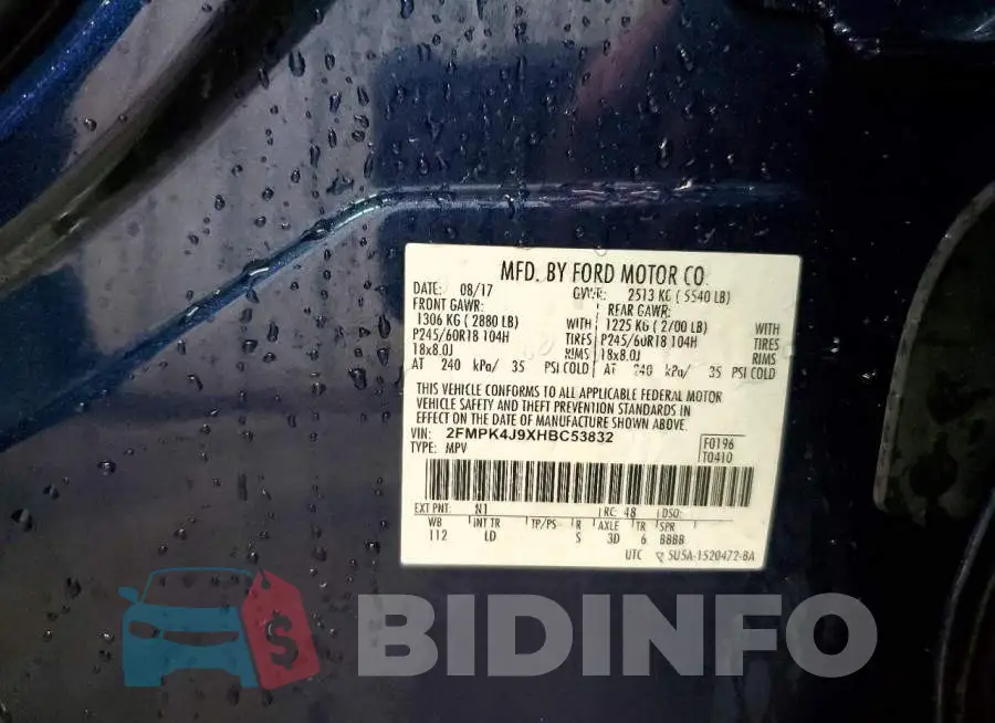 2FMPK4J9XHBC53832 Photo# 13