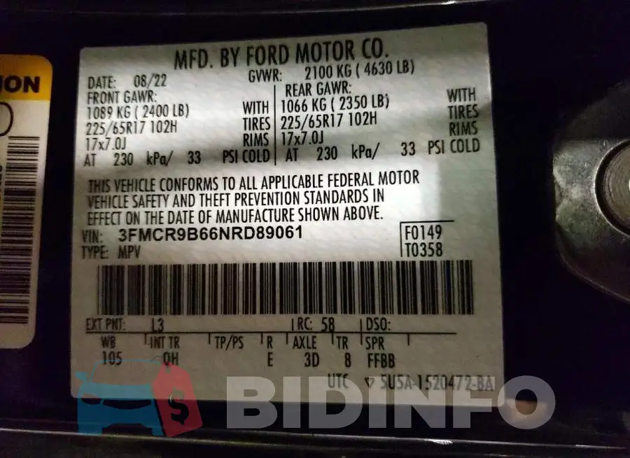 3FMCR9B66NRD89061 Photo# 13