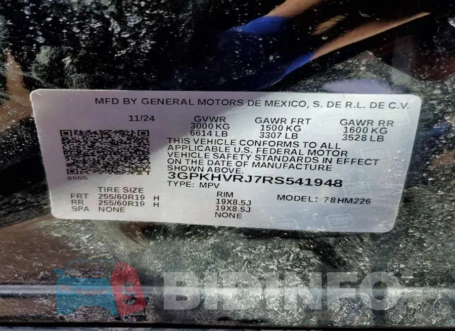 3GPKHVRJ7RS541948 Photo# 13