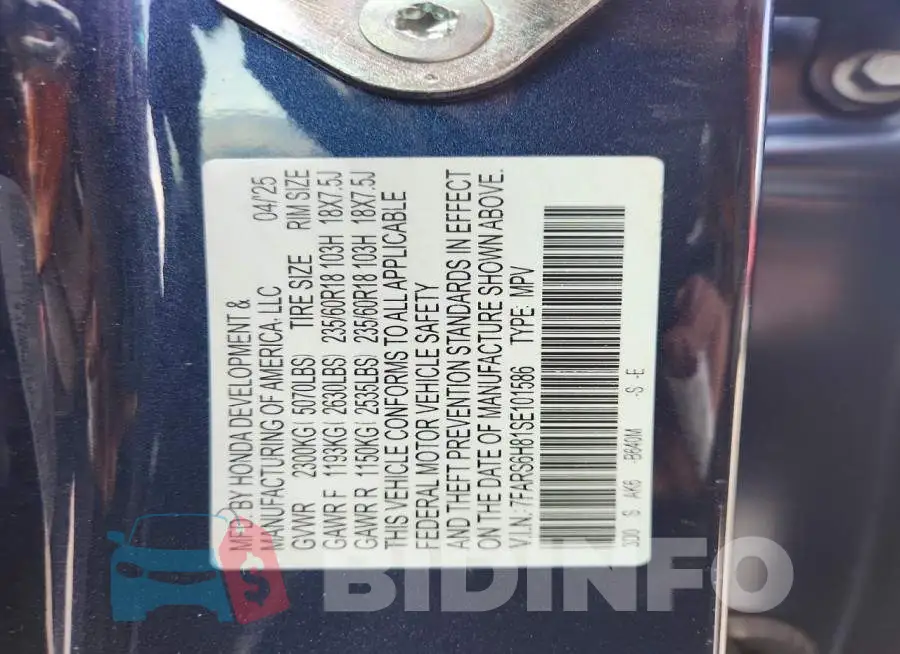 7FARS6H81SE101586 Photo# 14