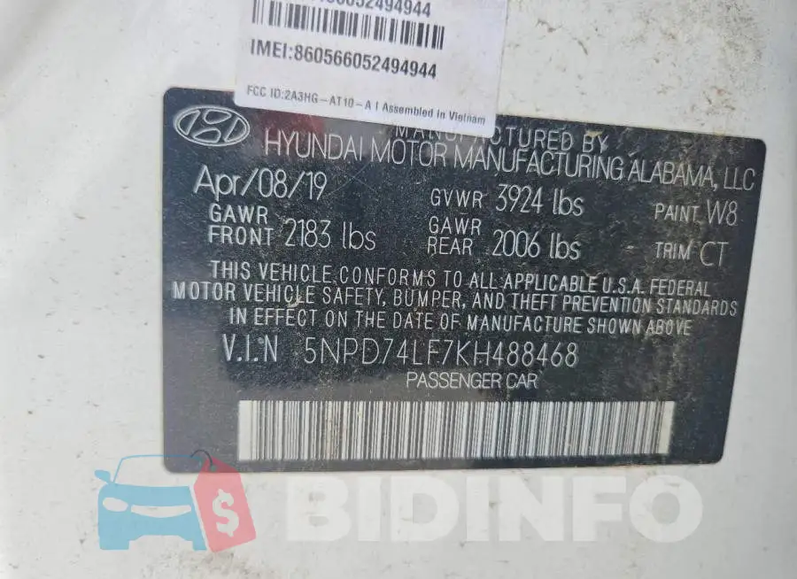 5NPD74LF7KH488468 Photo# 12