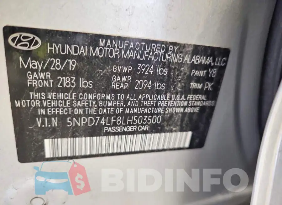 5NPD74LF8LH503500 Photo# 12