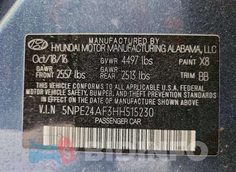 5NPE24AF3HH515230 Photo# 13