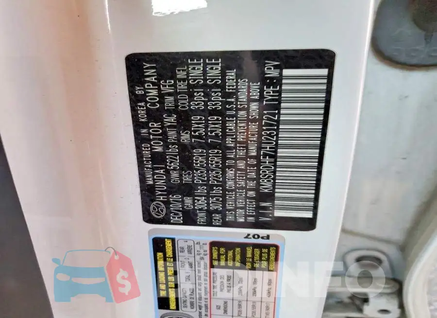 KM8SRDHF7HU231721 Photo# 12