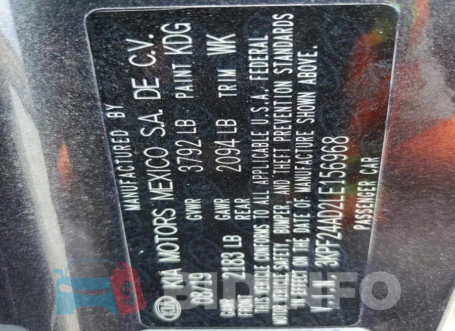 3KPF24AD2LE156968 Photo# 12