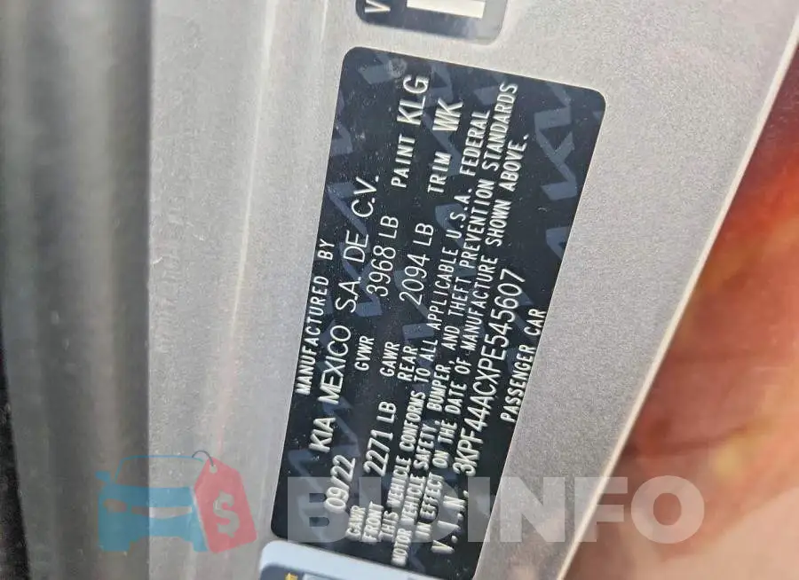 3KPF44ACXPE545607 Photo# 13