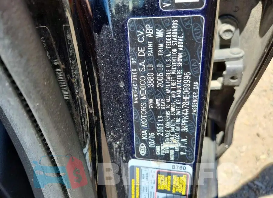 3KPFK4A78HE069996 Photo# 12