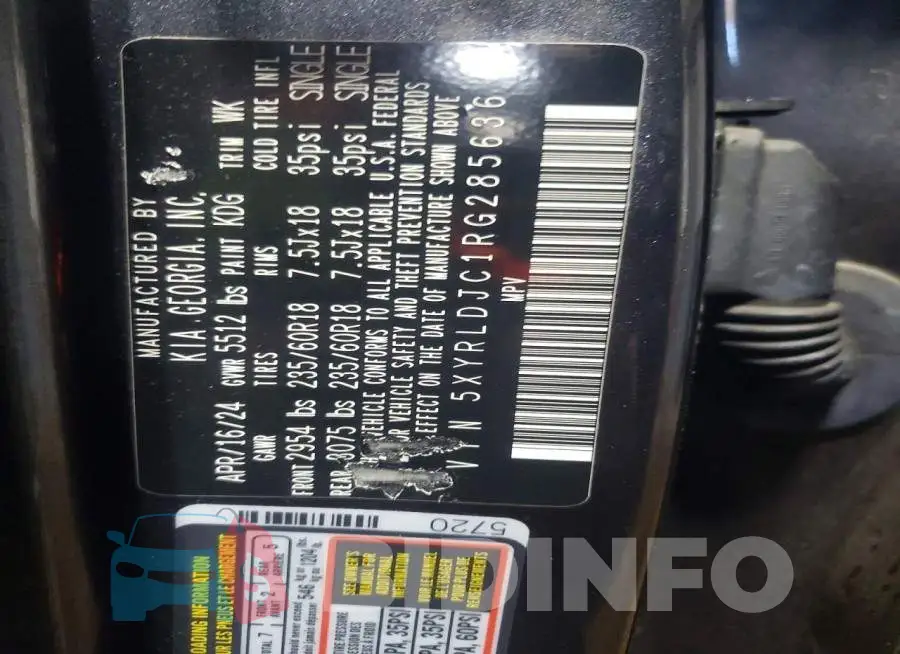 5XYRLDJC1RG285636 Photo# 14
