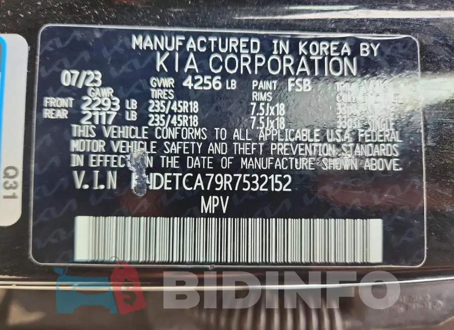 KNDETCA79R7532152 Photo# 12