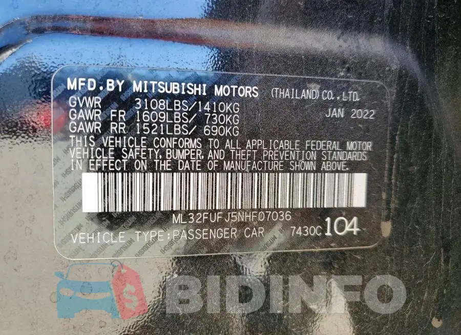 ML32FUFJ5NHF07036 Photo# 12