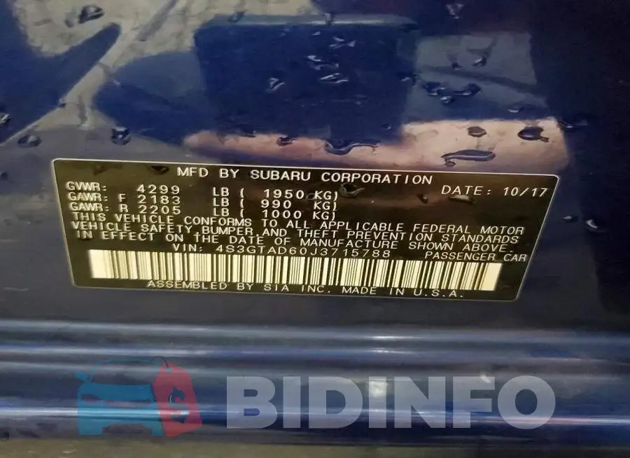 4S3GTAD60J3715788 Photo# 13