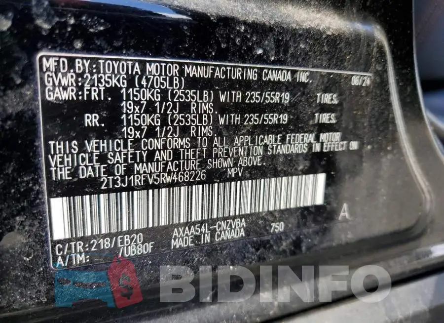 2T3J1RFV5RW468226 Photo# 13