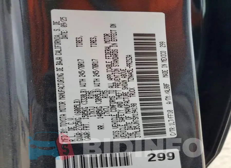 3TMLB5JN7SM194198 Photo# 13