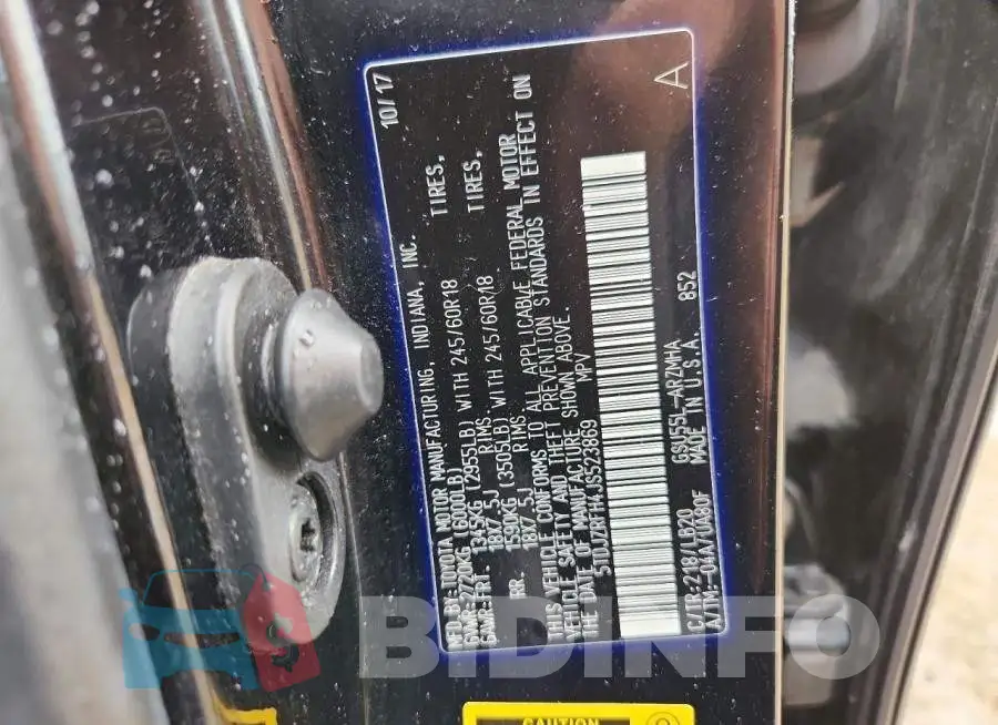 5TDJZRFH4JS523869 Photo# 13