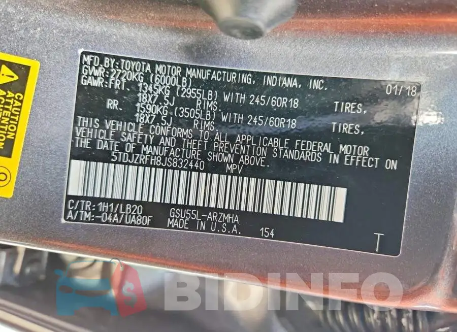 5TDJZRFH8JS832440 Photo# 13