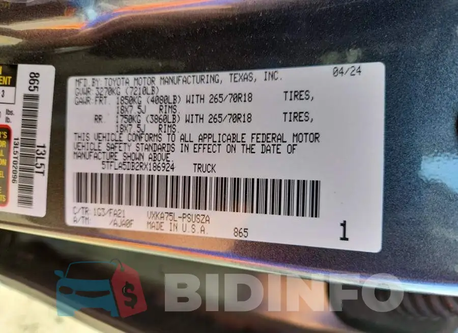 5TFLA5DB2RX186924 Photo# 12