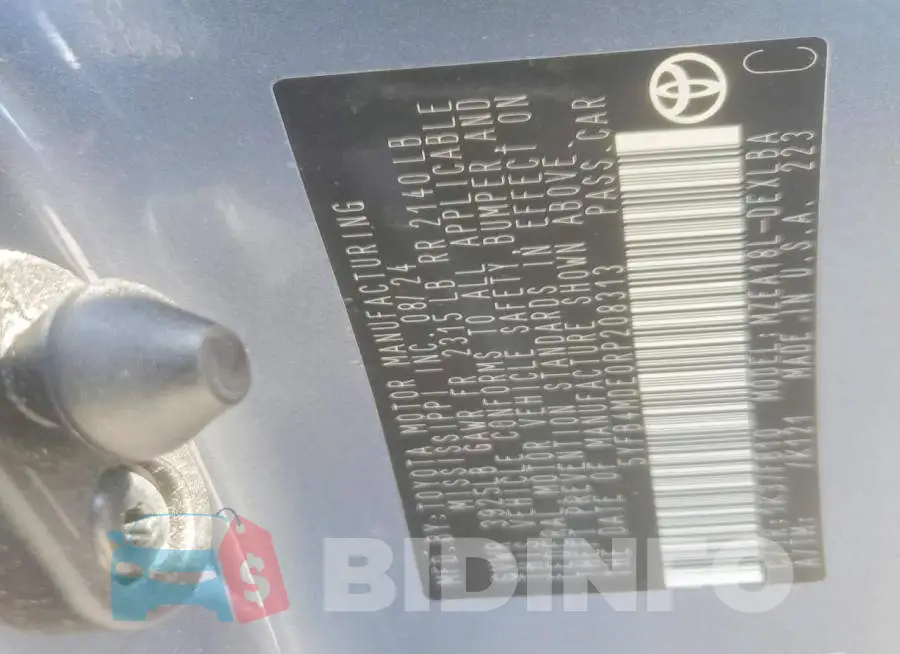 5YFB4MDE0RP208313 Photo# 12
