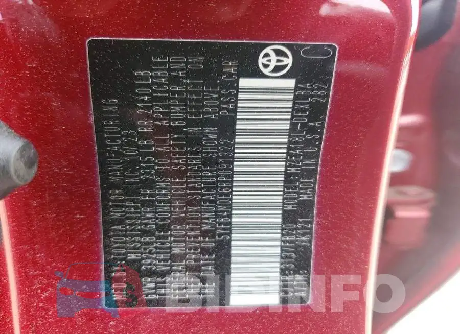 5YFB4MDE6RP091322 Photo# 12