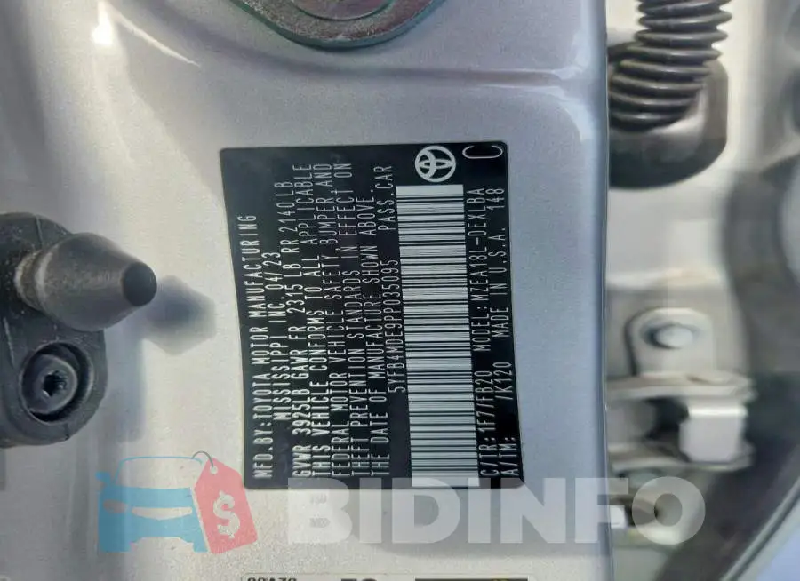 5YFB4MDE9PP035095 Photo# 12