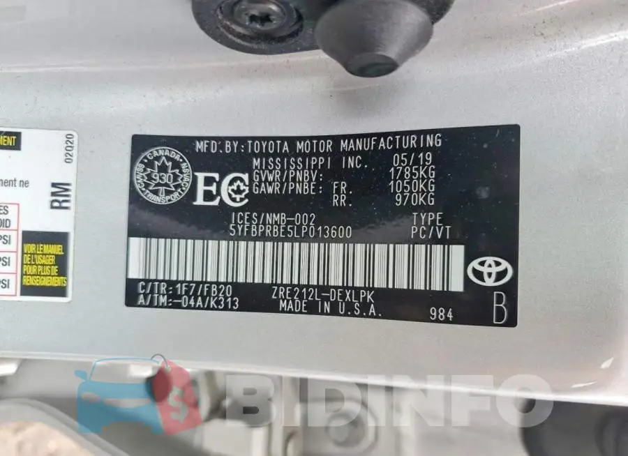 5YFBPRBE5LP013600 Photo# 12