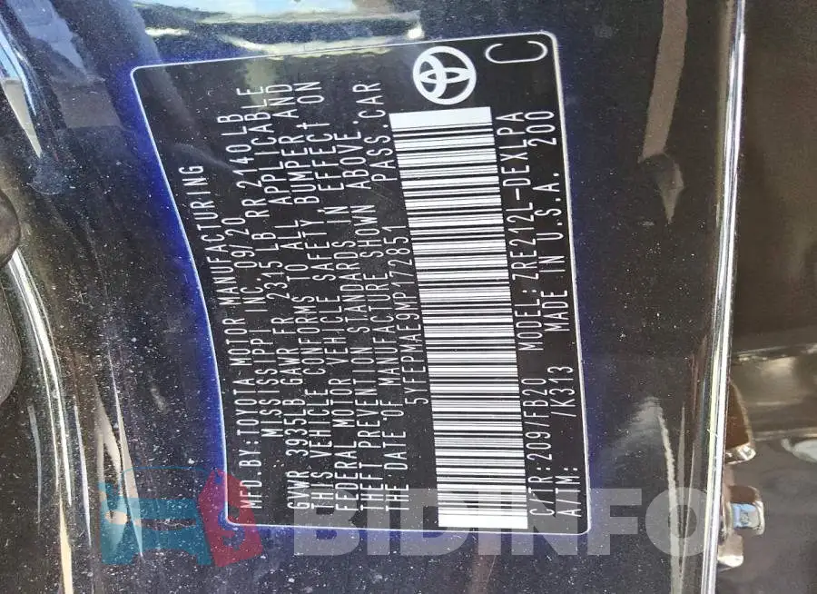 5YFEPMAE9MP172851 Photo# 12