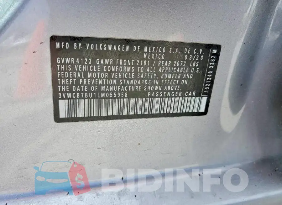 3VWCB7BU1LM055958 Photo# 12