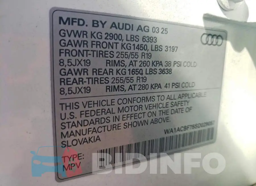 WA1ACBF75SD029057 Photo# 14