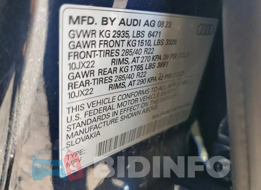 WA1FVBF16PD041950 Photo# 12