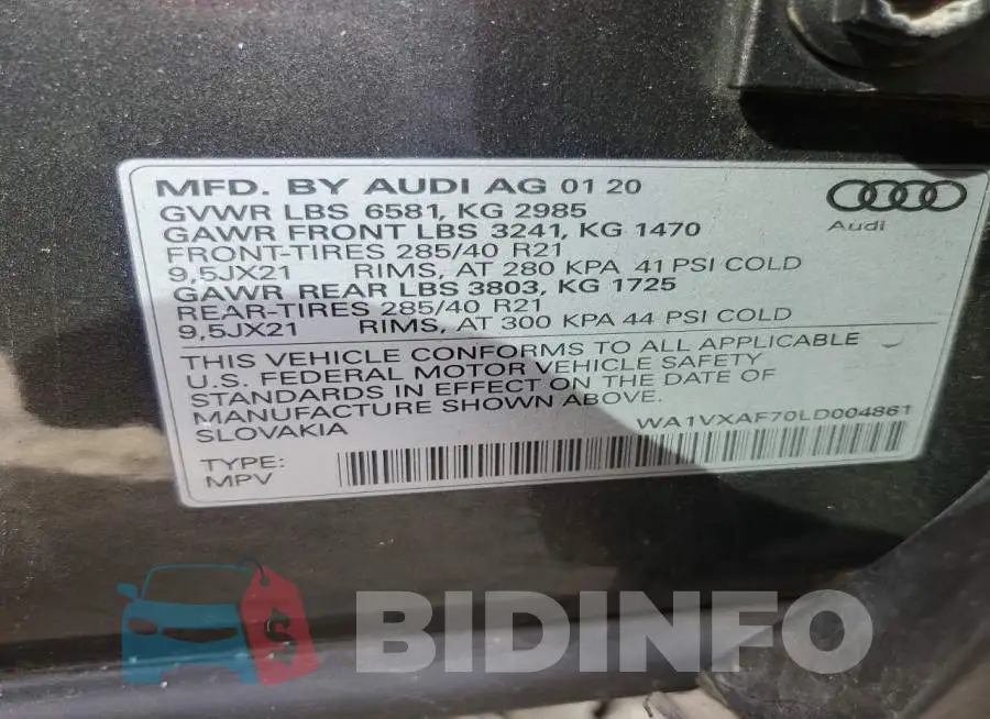 WA1VXAF70LD004861 Photo# 14