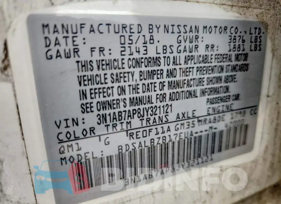 3N1AB7AP8JY321121 Photo# 12