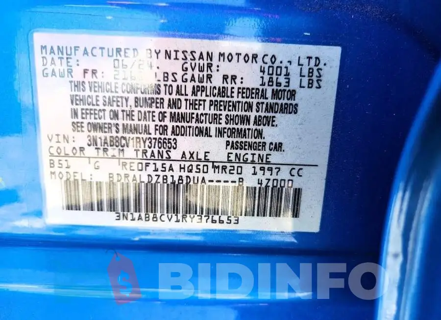 3N1AB8CV1RY376653 Photo# 12
