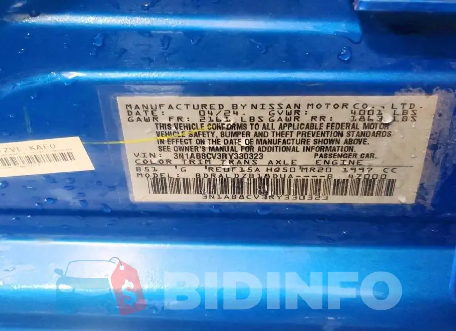 3N1AB8CV3RY330323 Photo# 12