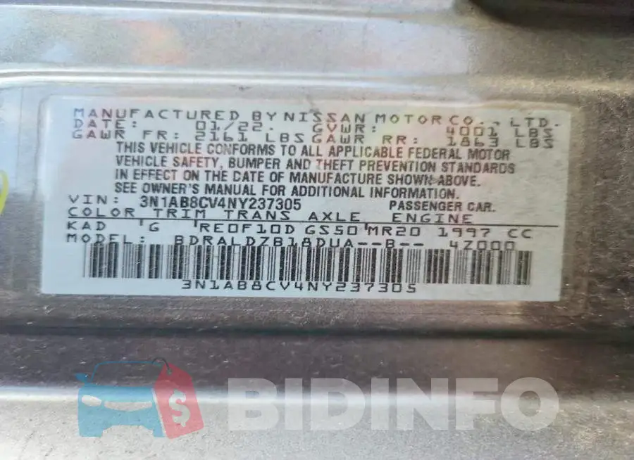 3N1AB8CV4NY237305 Photo# 12