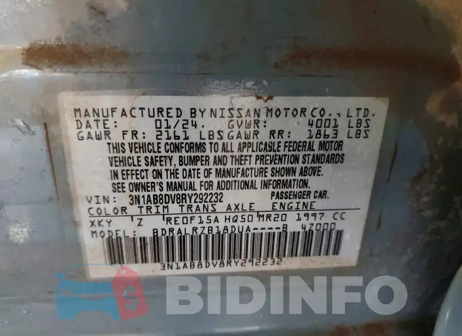 3N1AB8DV8RY292232 Photo# 12