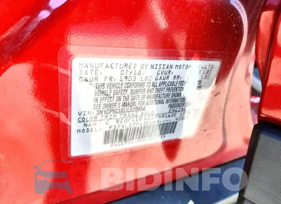 3N1CP5CU0JL520954 Photo# 12