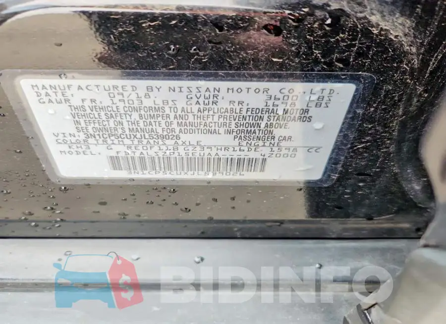 3N1CP5CUXJL539026 Photo# 12