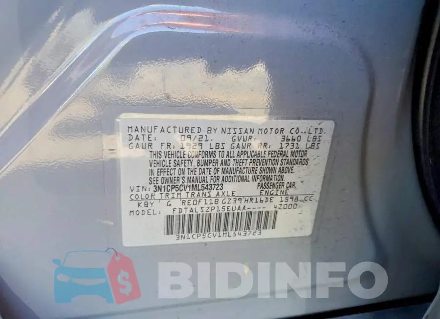 3N1CP5CV1ML543723 Photo# 12
