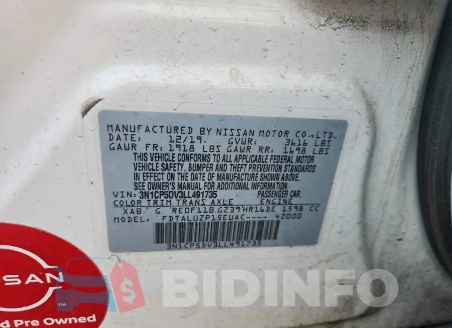 3N1CP5DV3LL491735 Photo# 13