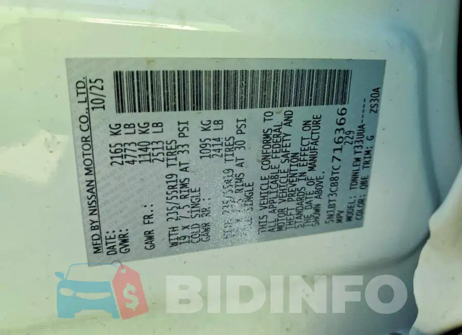 5N1BT3CB8TC716366 Photo# 13