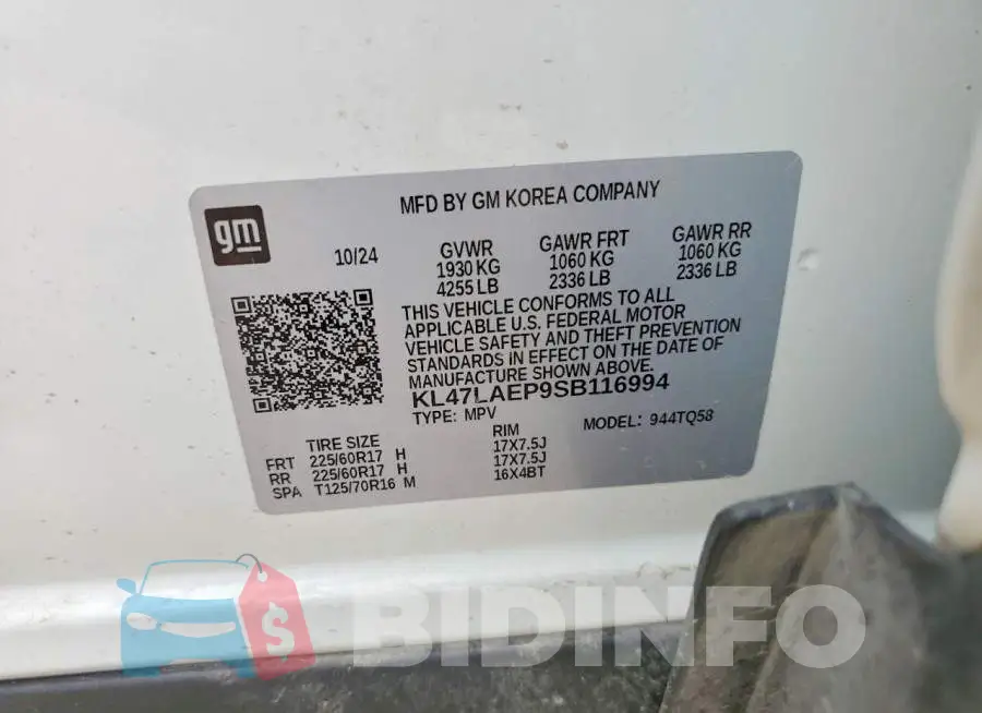 KL47LAEP9SB116994 Photo# 13